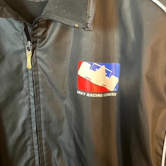 Reebok Indy Racing League Light Windbreaker Jacket in Black Size Large - Picture 5 of 9